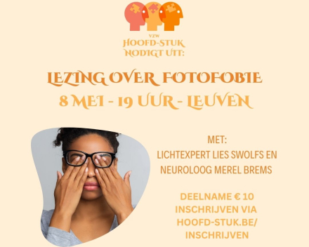 Lezing over fotofobie- Leuven- 8 mei 2025
